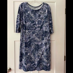 Blue J Jill Wrap Style Shift Dress